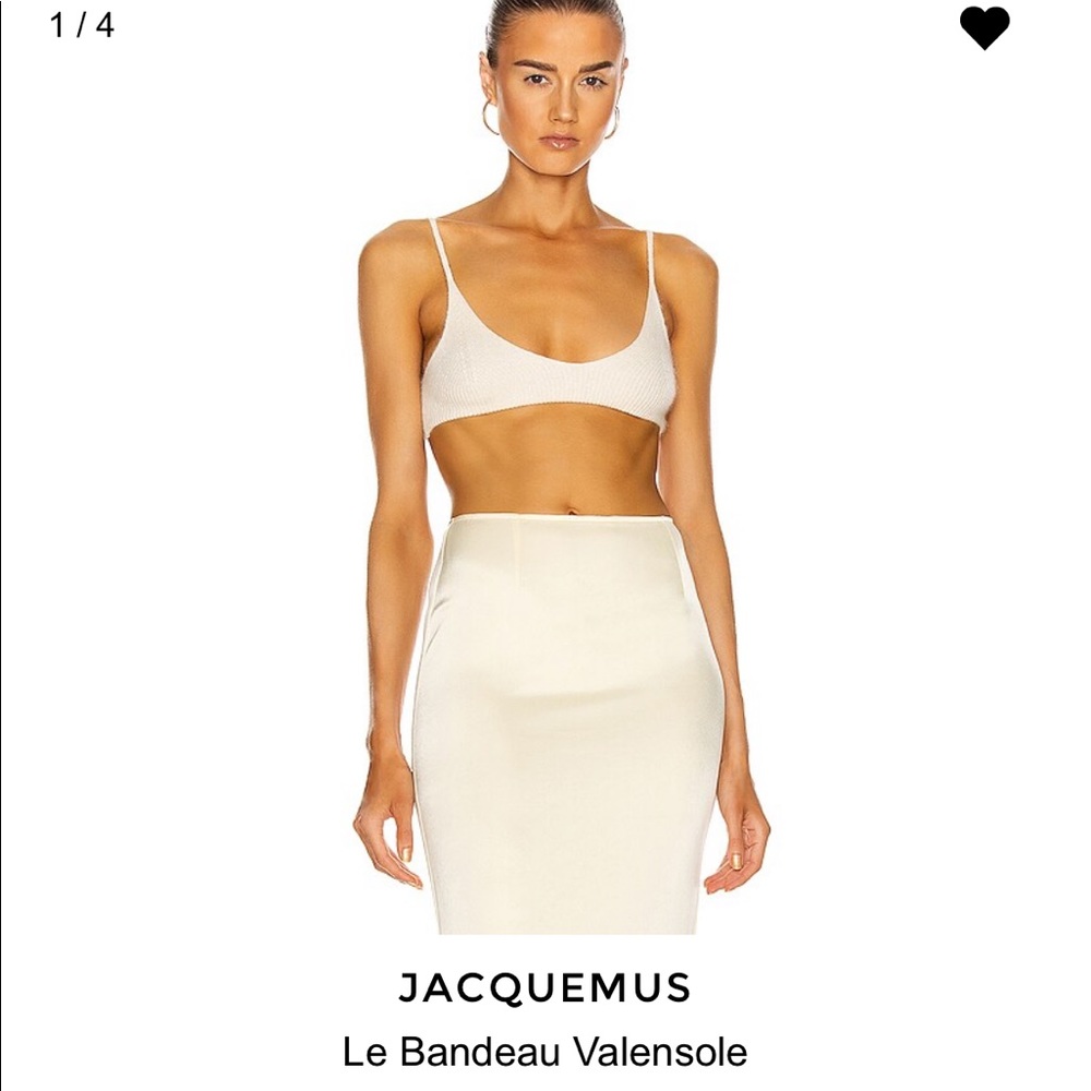 jacquemus le bandeau valensole ecru NWT M